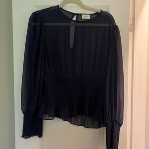 Wilfred navy blue blouse